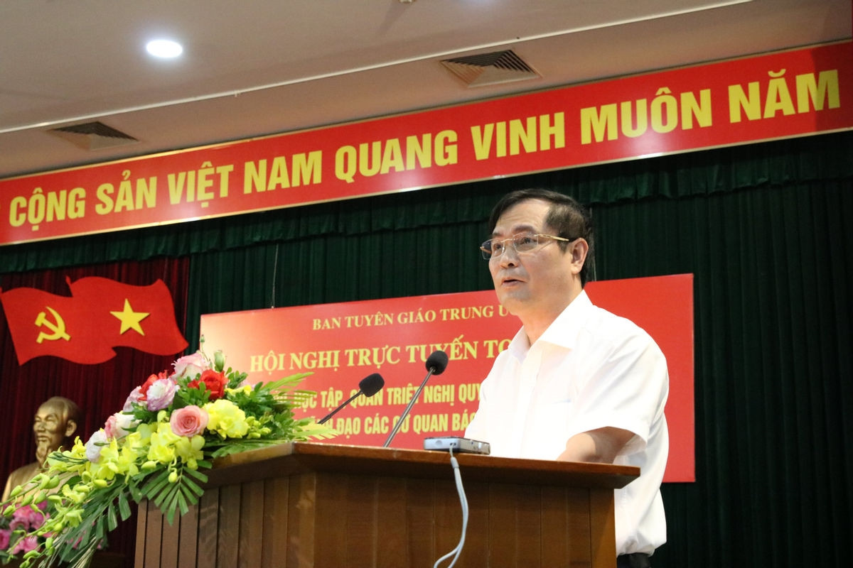 Quán triệt Nghị quyết Đại hội XIII của Đảng cho lãnh đạo các cơ quan báo chí, xuất bản 