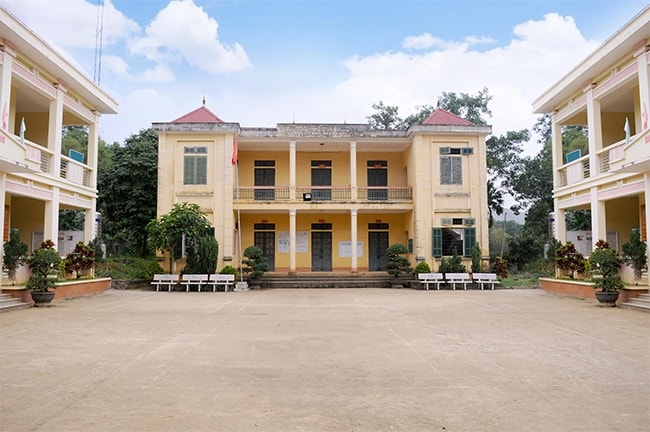 Trụ sở UBND xã Quý Hòa được xây dựng khang trang