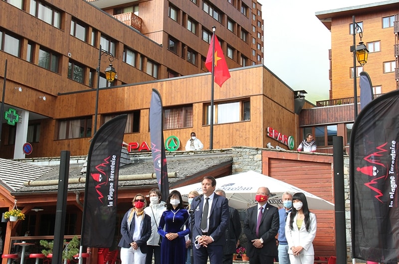 Thị trưởng Jean-Luc Boch nhấn mạnh ý nghĩa của những ngày Việt Nam tại La Plagne