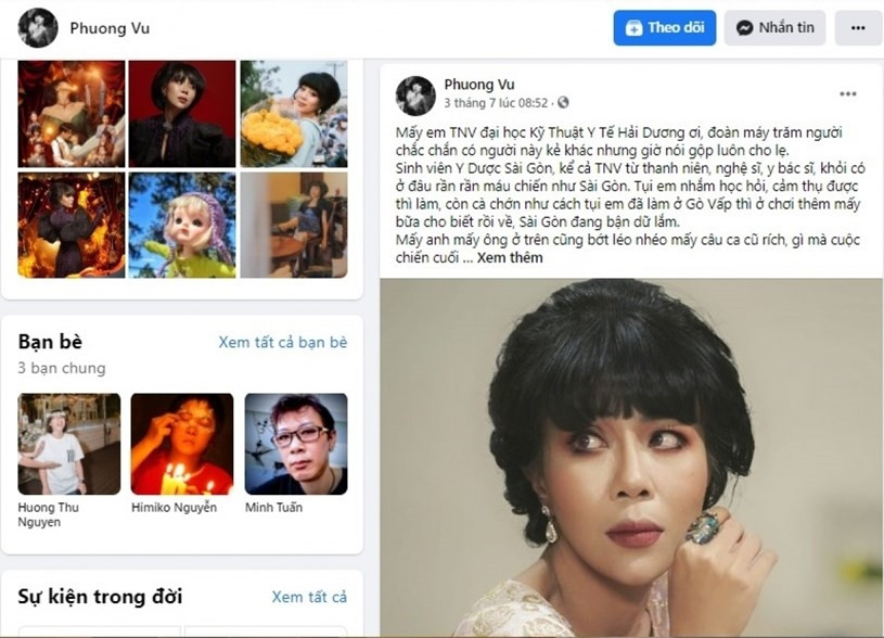Bài viết của MC Trác Thuý Miêu trên facebook sau đó đã bị xóa Bài viết của MC Trác Thuý Miêu trên facebook sau đó đã bị xóa