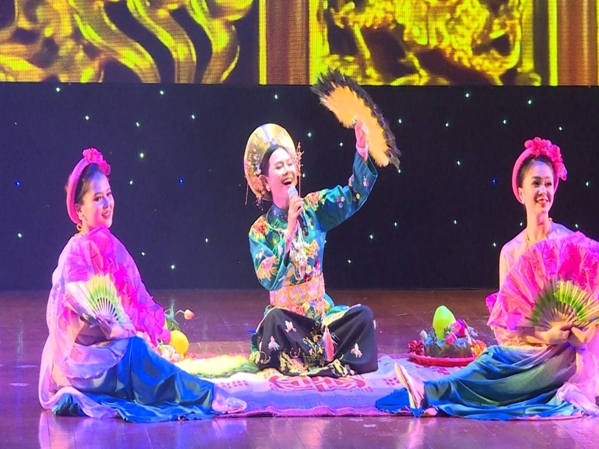 Tiết mục của Đội tuyển Văn hóa – Nghệ thuật tham gia Hội thao Quân sự quốc tế.