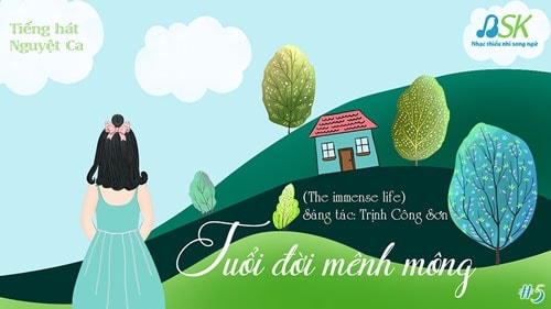 “Tuổi đời mênh mông” phiên bản song ngữ là ca khúc đầu tiên nằm trong dự án “Vie-En Trịnh” Ảnh: DỰ ÁN BSK CUNG CẤP “Tuổi đời mênh mông” phiên bản song ngữ là ca khúc đầu tiên nằm trong dự án “Vie-En Trịnh” Ảnh: DỰ ÁN BSK CUNG CẤP