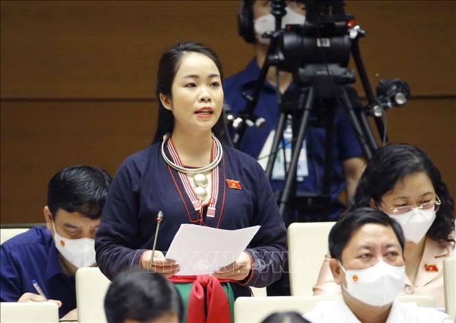 Đại biểu Triệu Thị Huyền. Ảnh: TTXVN