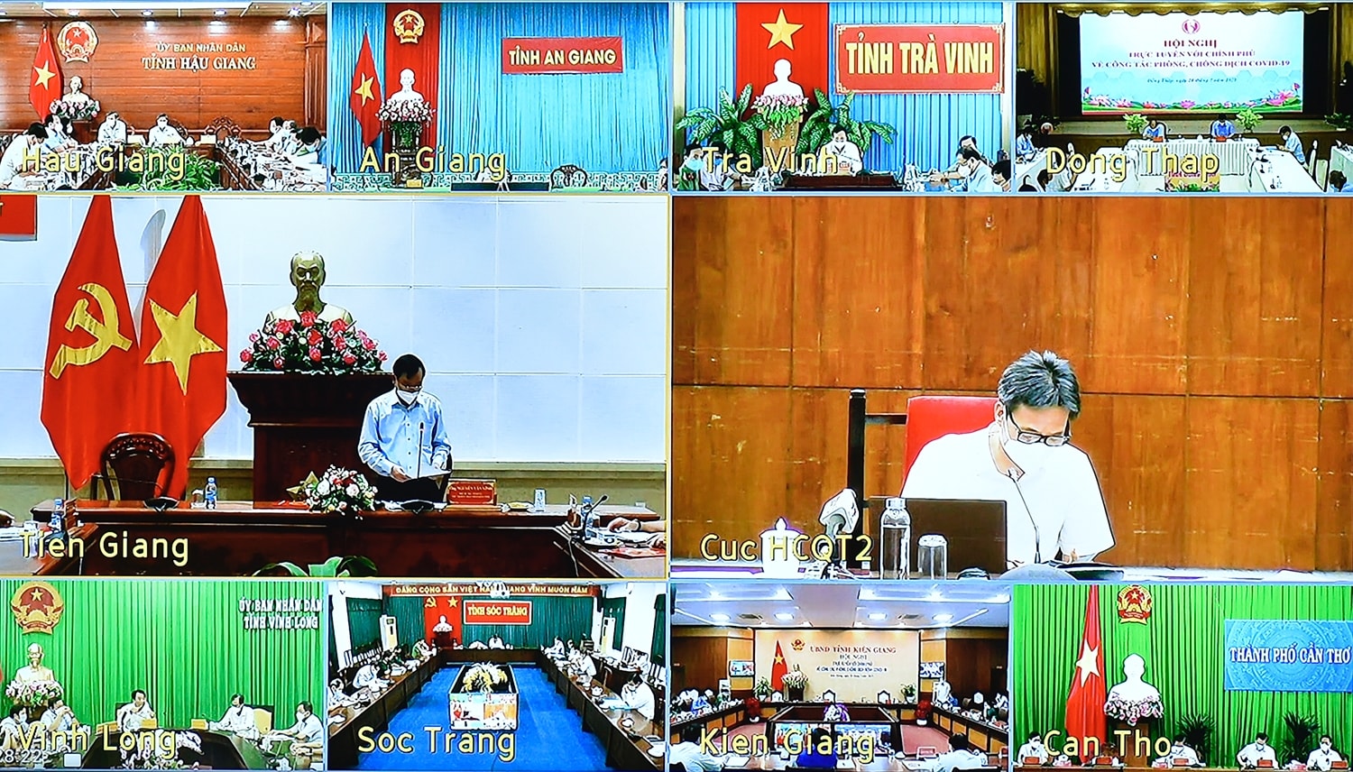 Công tác phòng, chống dịch tại một số địa phương phía nam sông Hậu, Bình Phước, Bà Rịa-Vũng Tàu đi vào nề nếp. Ảnh: VGP/Đình Nam Công tác phòng, chống dịch tại một số địa phương phía nam sông Hậu, Bình Phước, Bà Rịa-Vũng Tàu đi vào nề nếp. Ảnh: VGP/Đình Nam