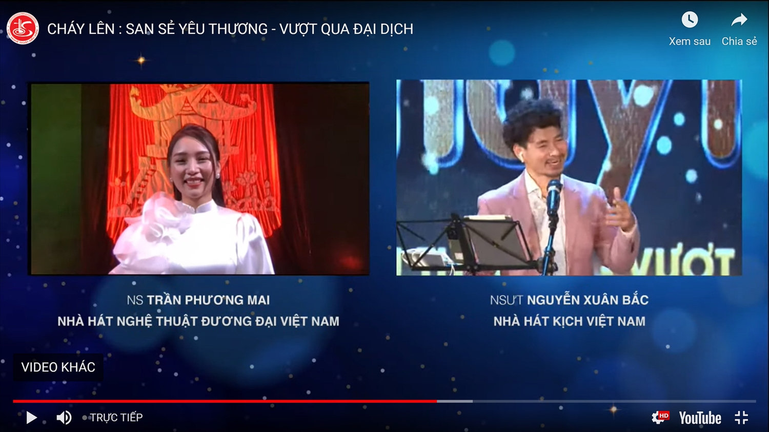 Chương trình giao lưu nghệ thuật Online với chủ đề “San sẻ yêu thương, vượt qua đại dịch” 