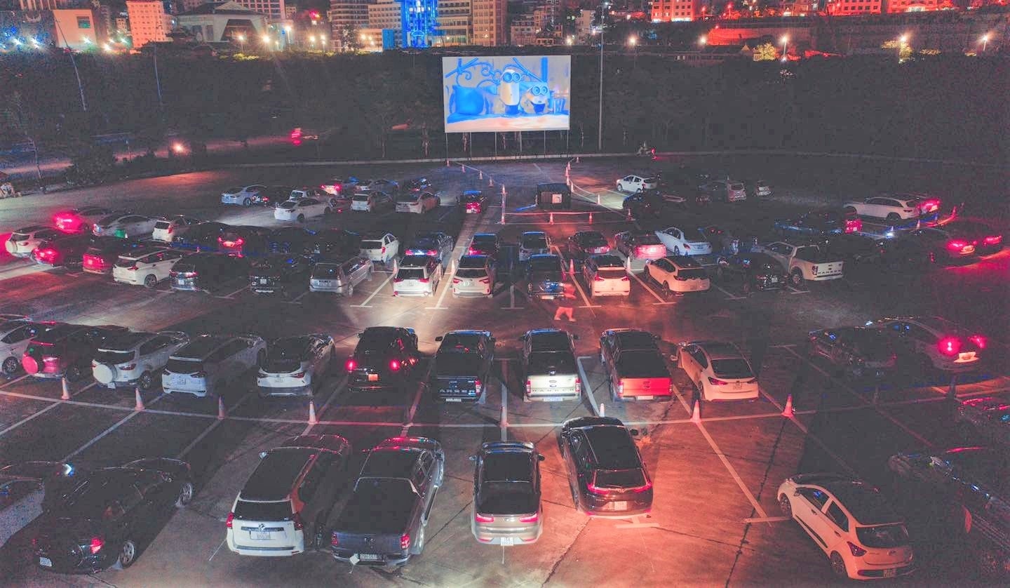 Không gian chiếu phim tại Hạ Long Drive-in. (Nguồn: Hạ Long Drive-in)