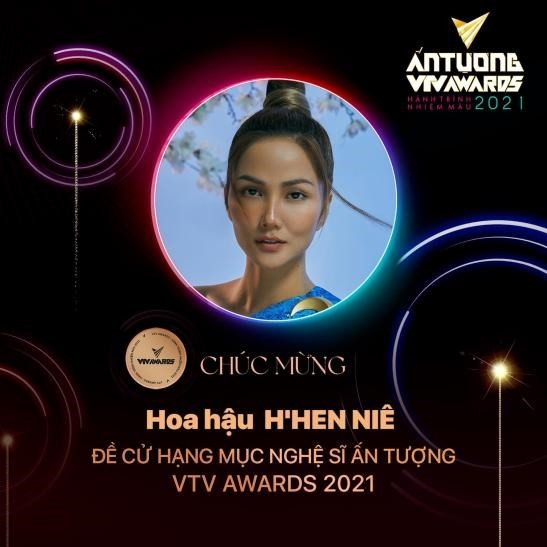 Hoa hậu H’Hen Niê được đề cử Nghệ sĩ ấn tượng 2021
