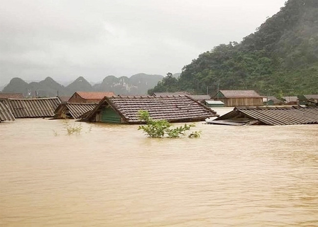 Mưa lũ lịch sử tháng 10/2020 gây ngập lụt lớn tại Quảng Bình. (Ảnh tư liệu)