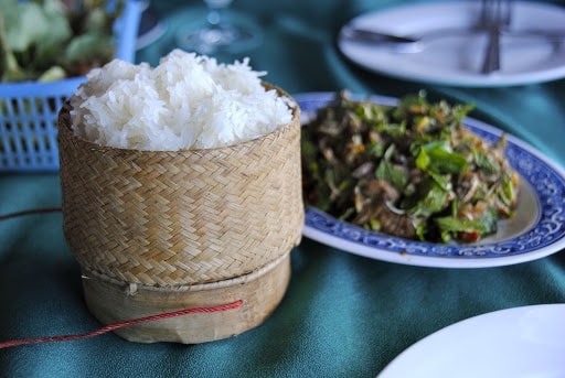 Xôi nếp Lào rất dẻo và thơm Xôi nếp Lào rất dẻo và thơm