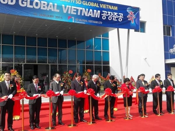 Lễ khánh thành Nhà xưởng Công ty SD Global tại khu công nghiệp Đại An, Hải Dương