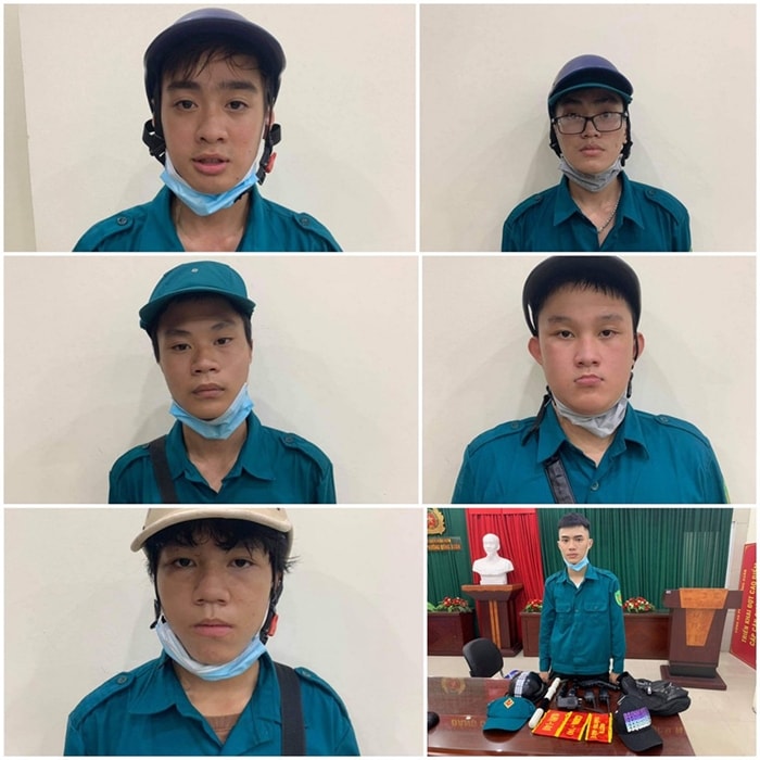 Một đối tượng đóng giả lực lượng kiểm soát phòng, chống dịch Covid-19 bị bắt giữ. (Ảnh tư liệu)