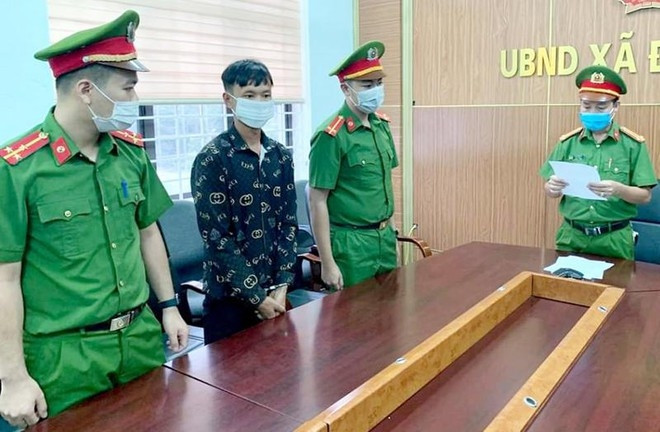 Đối tượng Triệu A Hai bị bắt giữ