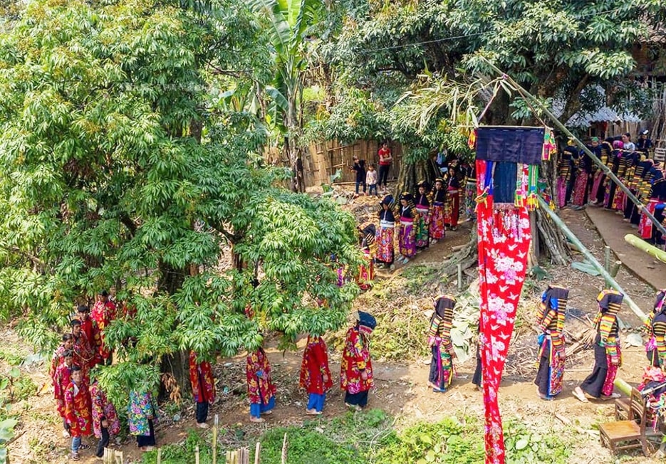 Lễ ma khô của dân tộc Lô Lô, xóm Khuổi Khon, xã Kim Cúc, huyện Bảo Lạc (Cao Bằng) được gìn giữ, bảo tồn