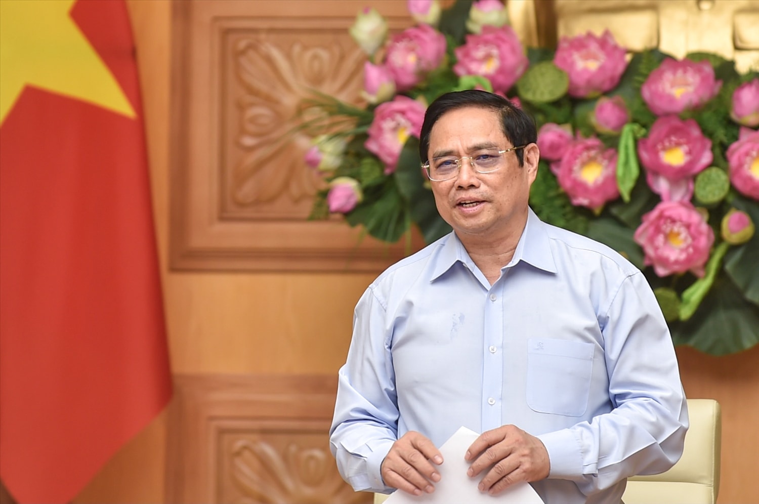 Thủ tướng yêu cầu người đứng đầu các địa phương, bộ, ngành tiếp tục lắng nghe, giải quyết kịp thời, hiệu quả các khó khăn, vướng mắc, triển khai các biện pháp hỗ trợ các doanh nghiệp - Ảnh: VGP/Nhật Bắc