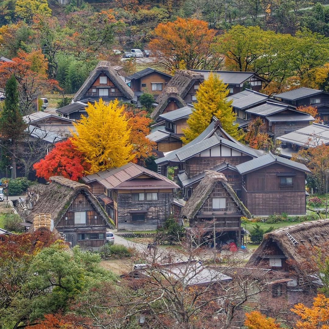 Một góc làng cổ Shirakawa-go