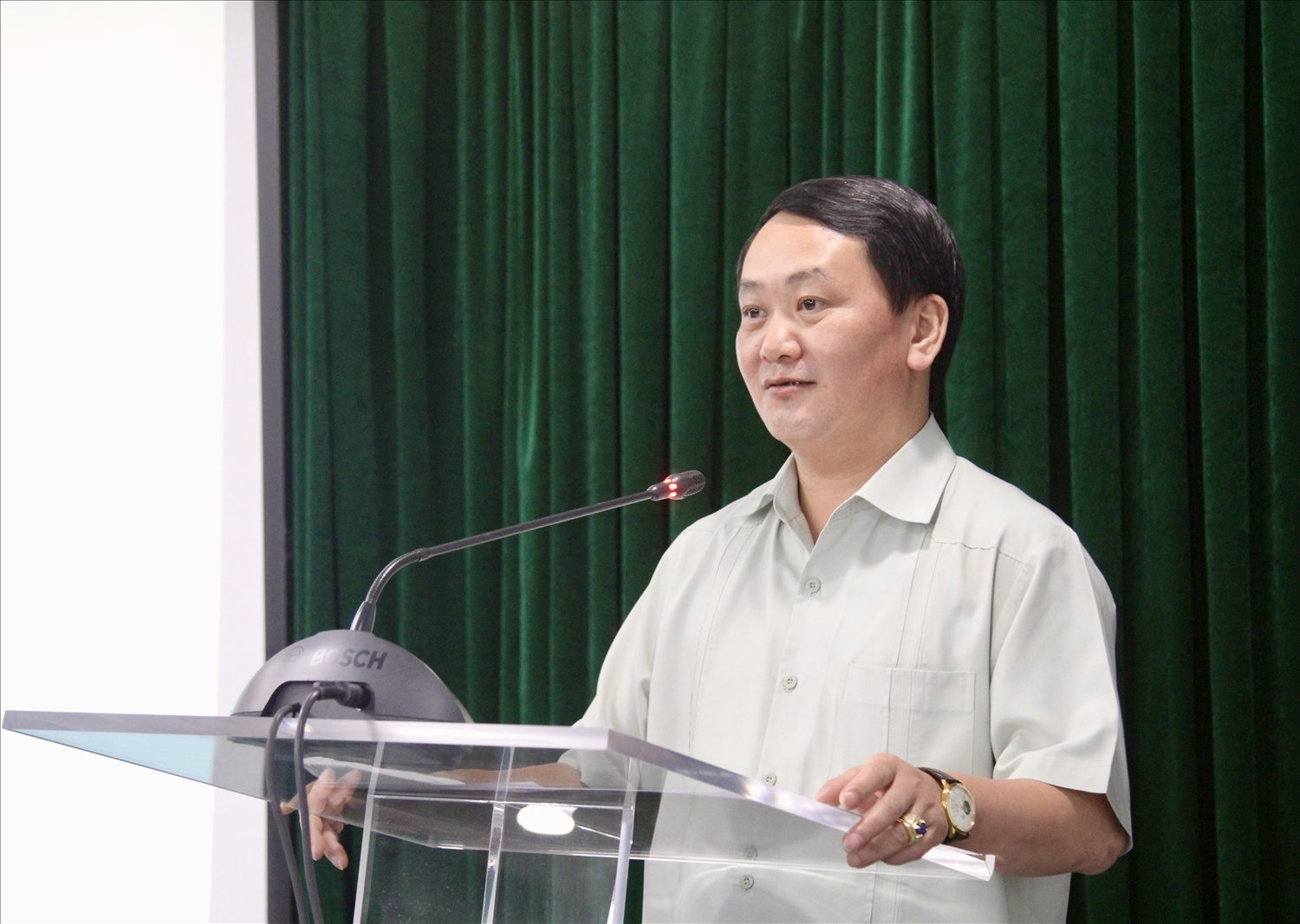 Bộ trưởng, Chủ nhiệm UBDT Hầu A Lềnh phát biểu tại buổi Lễ Bộ trưởng, Chủ nhiệm UBDT Hầu A Lềnh phát biểu tại buổi Lễ
