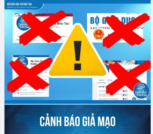 Fanpage chính thức của Bộ GD&ĐT vừa phát đi cảnh báo