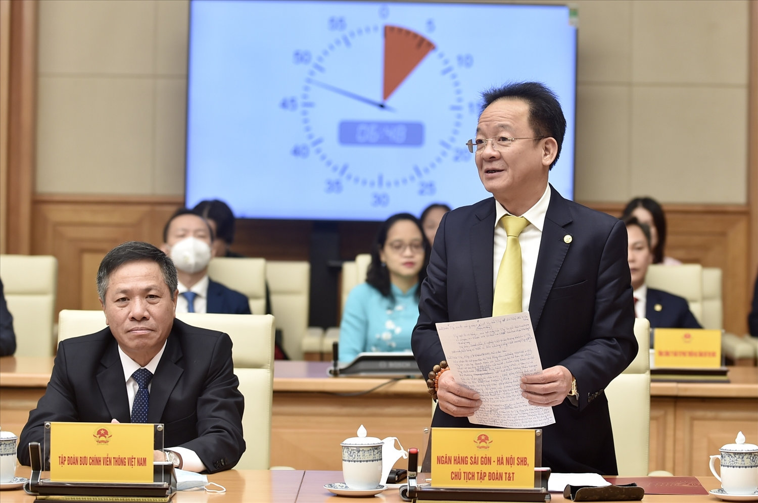 Ông Đỗ Quang Hiển, Chủ tịch HĐQT kiêm Tổng Giám đốc Tập đoàn T&T Group: Việt Nam đã có đội ngũ doanh nhân hùng mạnh, không ngừng nỗ lực quyết tâm đổi mới sáng tạo, góp phần phát triển đất nước. Ảnh: VGP/Nhật Bắc