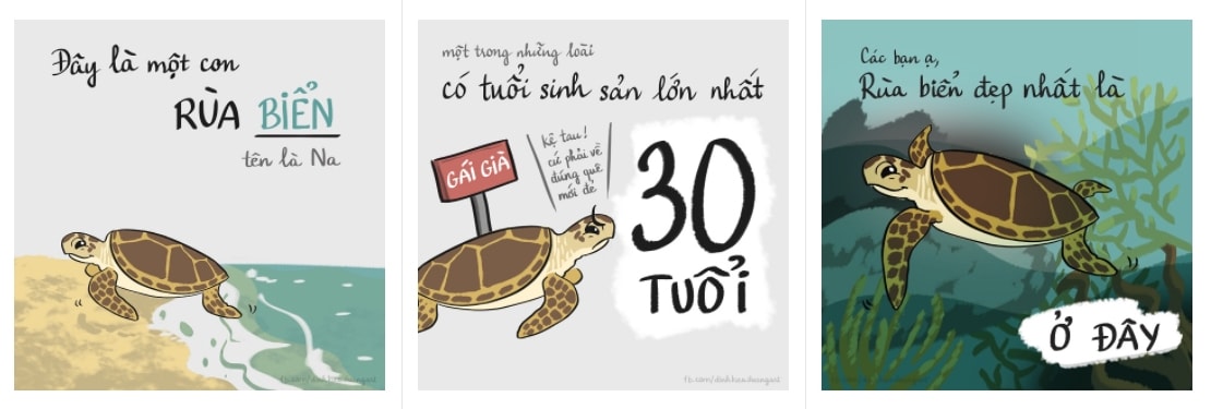 Một số hình ảnh trong bộ truyện “Con rùa thứ hai” của Đỗ Mỹ Linh. (Ảnh: NVCC)