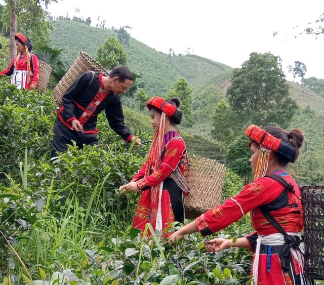 Người Pà Thẻn, xã Linh Phú (Chiêm Hóa) được hỗ trợ trang phục truyền thống từ Đề án 2086 (Ảnh minh họa)