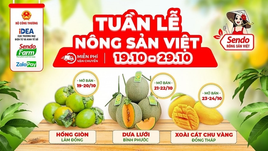 “Tuần lễ nông sản Việt” trên sàn thương mại điện tử diễn ra từ ngày 19/10 - 29/10/2021. 