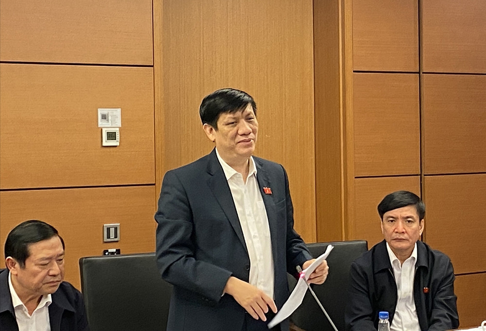 Bộ trưởng Bộ Y tế Nguyễn Thanh Long phát biểu tại phiên họp tổ về chính sách BHYT Bộ trưởng Bộ Y tế Nguyễn Thanh Long phát biểu tại phiên họp tổ về chính sách BHYT