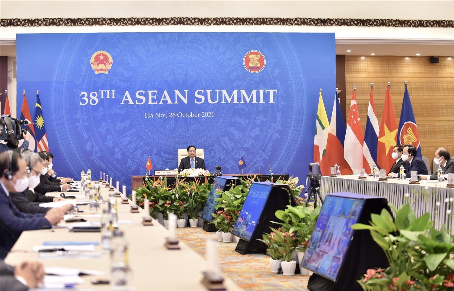 Thủ tướng Phạm Minh Chính hoan nghênh các kết quả tích cực mà ASEAN đạt được qua một năm đầy khó khăn, thử thách. Ảnh: VGP/Nhật Bắc