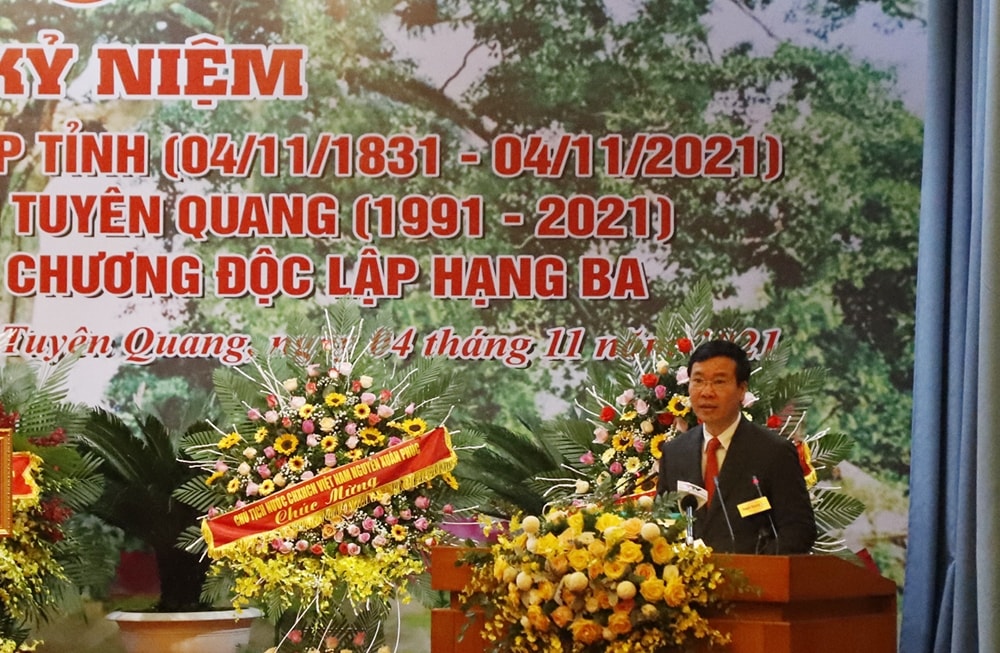 Thường trực Ban Bí thư Võ Văn Thưởng phát biểu tại Lễ kỷ niệm Thường trực Ban Bí thư Võ Văn Thưởng phát biểu tại Lễ kỷ niệm