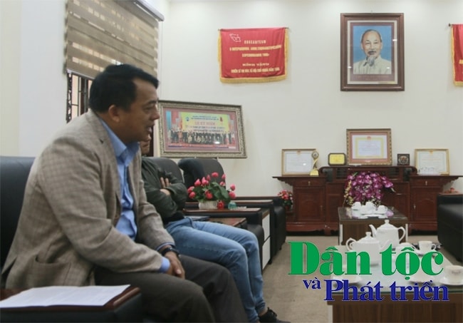 Ông Nguyễn Văn Sinh, Phó Giám đốc Công ty Than Na Dương thuộc Tổng công ty Công nghiệp mỏ Việt Bắc TKV - CTCP tại buổi làm việc