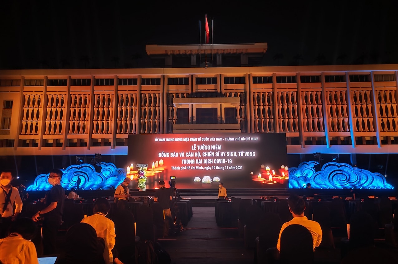 Đầu cầu chính Lễ tưởng niệm tại Dinh Thống Nhất, TP. Hồ Chí Minh