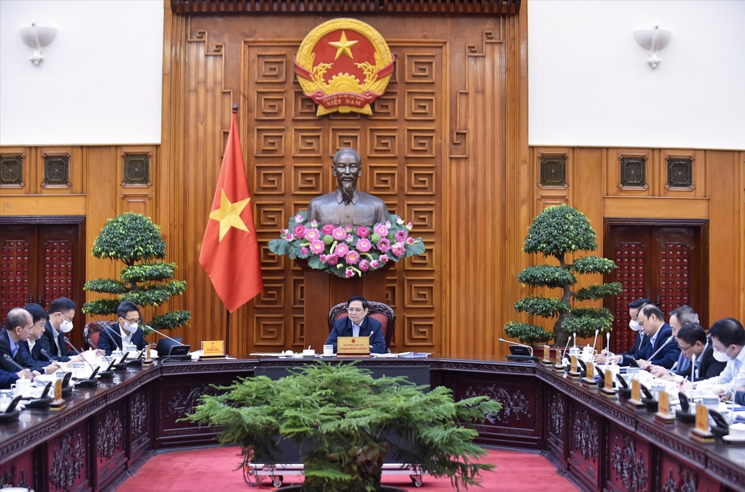 Thủ tướng nhấn mạnh, cần xây dựng cơ chế, chính sách đặc thù xứng tầm Viện Hàn lâm Khoa học và Công nghệ của quốc gia. Ảnh: VGP/Nhật Bắc Thủ tướng nhấn mạnh, cần xây dựng cơ chế, chính sách đặc thù xứng tầm Viện Hàn lâm Khoa học và Công nghệ của quốc gia. Ảnh: VGP/Nhật Bắc