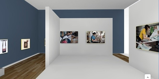 Triển lãm trực tuyến “Gạch nối” thực hiện trên nền tảng Kunstmatrix. (Nguồn: BTC)