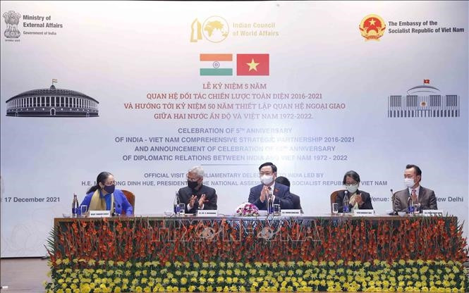 Chủ tịch Quốc hội Vương Đình Huệ dự Lễ kỷ niệm Ảnh: Doãn Tấn/TTXVN
