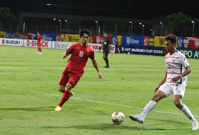 Đội tuyển Việt Nam thắng Campuchia 4-0 nhưng vẫn không có được ngôi đầu bảng B. Ảnh: VFF Đội tuyển Việt Nam thắng Campuchia 4-0 nhưng vẫn không có được ngôi đầu bảng B. Ảnh: VFF