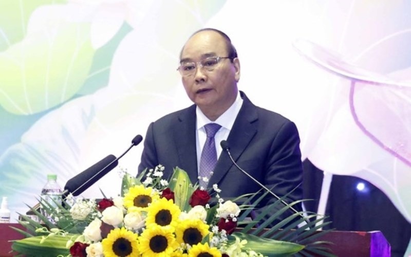Chủ tịch nước Nguyễn Xuân Phúc phát biểu tại Đại hội  (Ảnh: Thống Nhất/TTXVN)