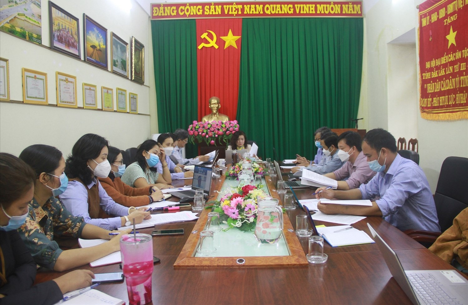 Ban Dân tộc Đắk Lắk tổ chức Hội nghị trực tuyến Tổng kết công tác dân tộc năm 2021 Ban Dân tộc Đắk Lắk tổ chức Hội nghị trực tuyến Tổng kết công tác dân tộc năm 2021