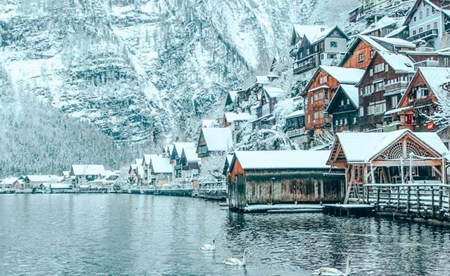 Một buổi sáng mùa Đông ở làng cổ Hallstatt 