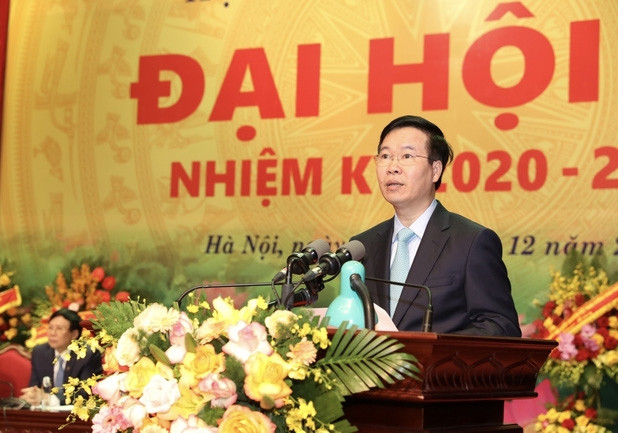 Ủy viên Bộ Chính trị, Thường trực Ban Bí thư có Võ Văn Thưởng phát biểu tại Đại hội