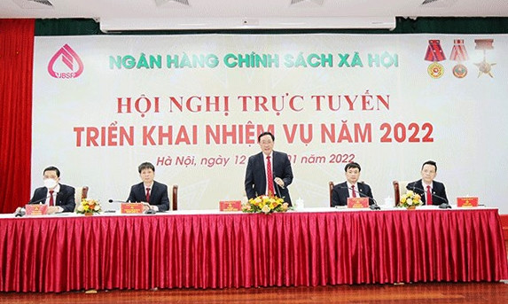 Tổng Giám đốc Ngân hàng CSXH Dương Quyết Thắng chủ trì Hội nghị