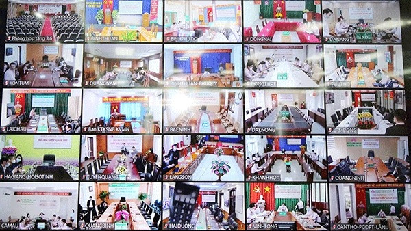 Hội nghị trực tuyến tại các điểm cầu địa phương