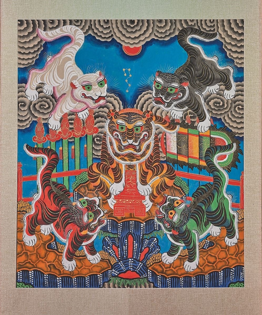 Tranh ngũ hổ Hàng Trống