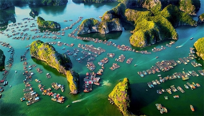 Bức ảnh “Chiều trên vịnh Cát Bà” của tác giả Vũ Mạnh Cường. Bức ảnh “Chiều trên vịnh Cát Bà” của tác giả Vũ Mạnh Cường.