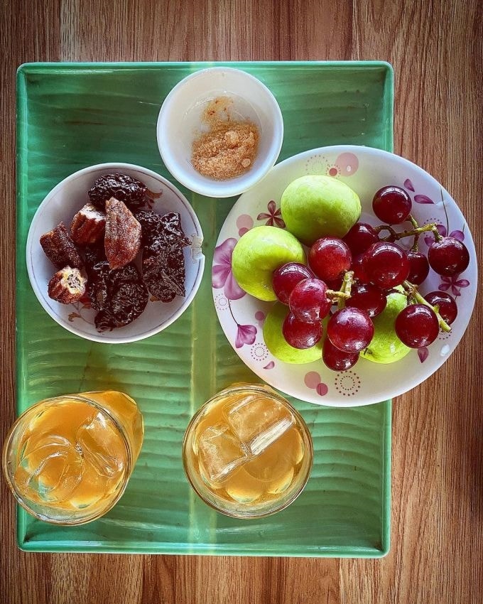 Nho, táo Ninh Thuận (Ảnh: Instagram thuongpham0103)