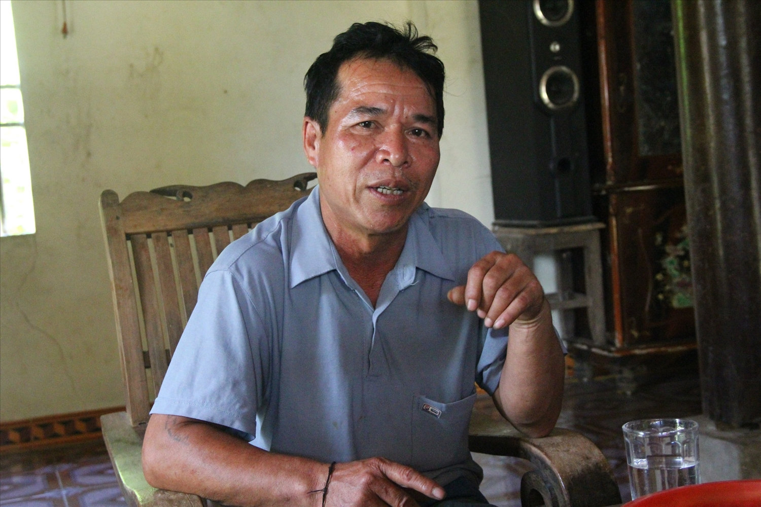 Ông Lô Văn Quang, một trong những người chấp bút xây dựng hương ước bản Boong
