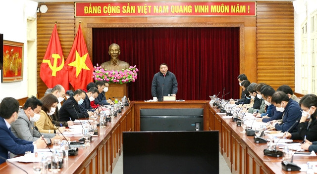 Toàn cảnh buổi làm việc rà soát công tác chuẩn bị tổ chức Đại hội Thể thao Đông Nam Á năm 2021 - SEA Games 31.