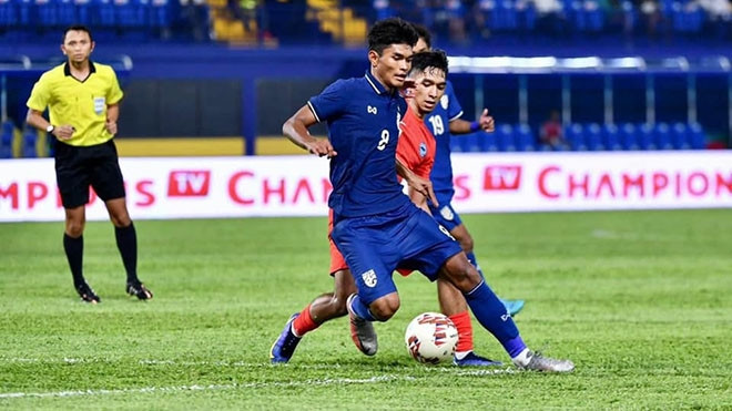 Teerasak là tiền đạo đáng chú ý nhất của U23 Thái Lan mà U23 Việt Nam phải đề phòng. Ảnh: TL