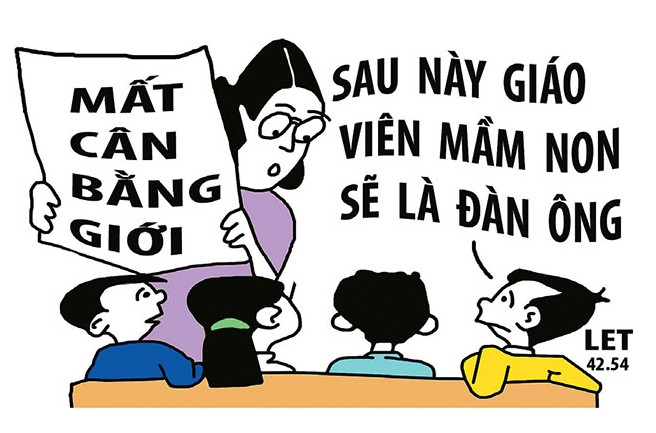 Trọng nam khinh nữ là nguyên nhân chính gây mất cân bằng giới. (Tranh minh họa của họa sĩ LET)