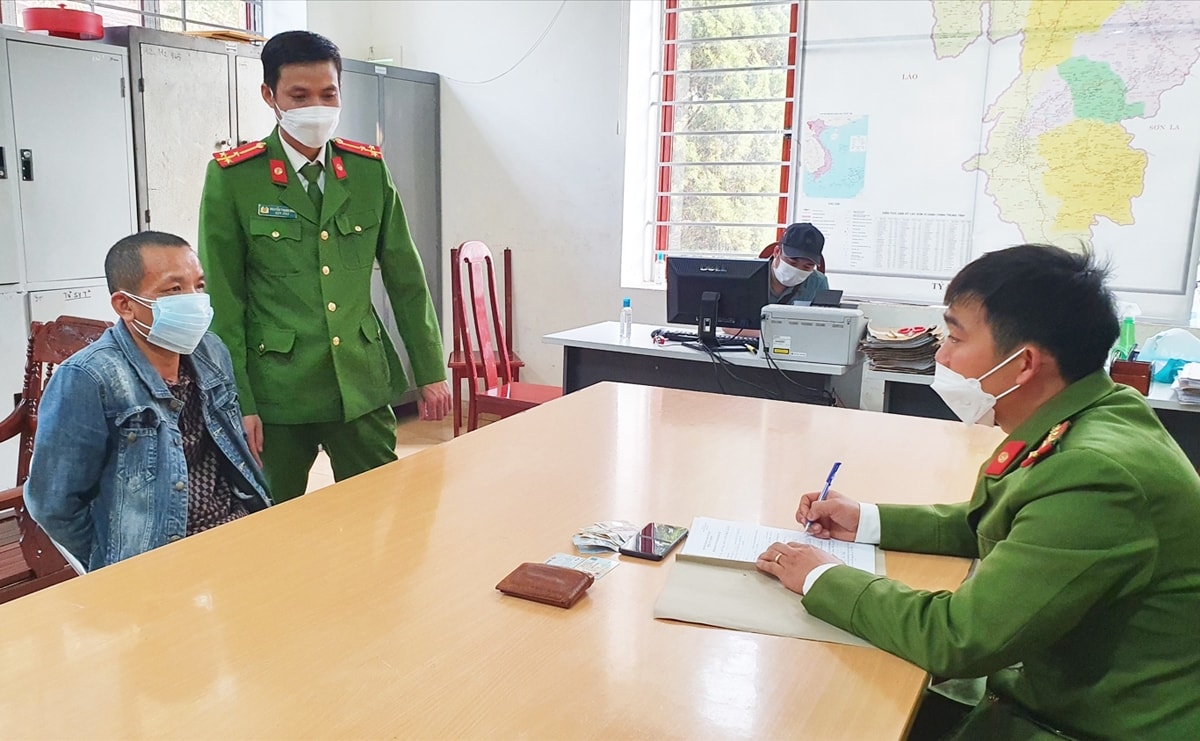 Đối tượng Lý Văn Thành tại cơ quan điều tra