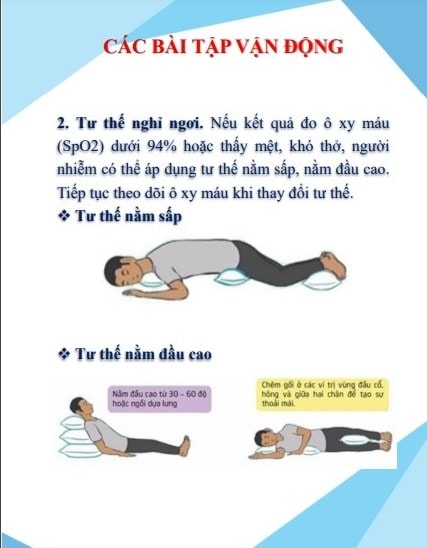 Hướng dẫn tập thở, tăng thể lực cho F0 điều trị tại nhà 1