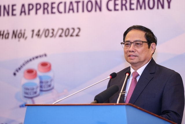 Thủ tướng Chính phủ Phạm Minh Chính: Công tác phòng, chống dịch của thế giới nói chung và của Việt Nam nói riêng đã có những bước tiến dài, đạt được những kết quả quan trọng - Ảnh: VGP/Nhật Bắc